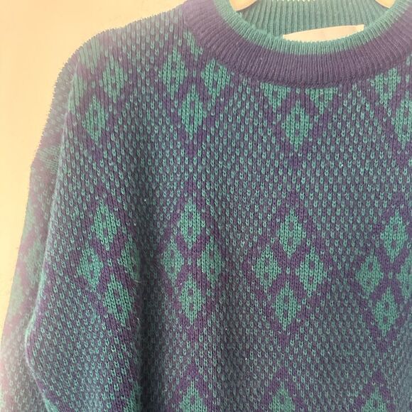 Brandini Vintage Wool Blend Crewneck Men’s Italian Sweater M - Picture 2 of 6